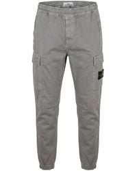 Stone Island - Cotton Cargo Trousers - Lyst