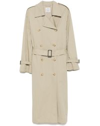 TOTEME - Cotton Blend Trench Coat - Lyst