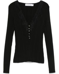 Self-Portrait - Sweater With Lace - Lyst