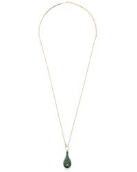 TOTEME - Jade Drop Necklace - Lyst