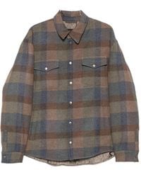 Etro - Wool Checked Shirt - Lyst