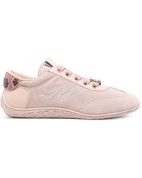 Roger Vivier - Viv Low Strass Sneakers - Lyst