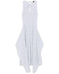 Loewe - Cotton Blend Midi Dress - Lyst