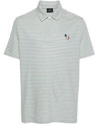 PS by Paul Smith - Zebra-motif striped polo shirt - Lyst