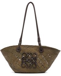 Loewe-Paulas Ibiza - Anagram Basket Small Raffia Tote Bag - Lyst