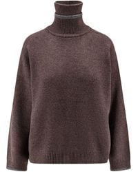 Brunello Cucinelli - Cashmere Turtle-Neck Sweater - Lyst