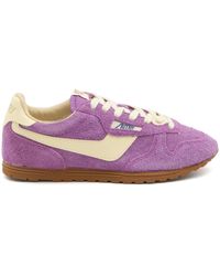Autry - Windspin Low Suede Leather Sneakers - Lyst