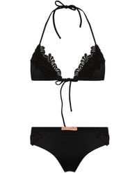 Ermanno Scervino - Floral-crochet Triangle Bikini - Lyst