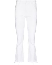 Mother - The Insider Crop Step Fray Jeans - Lyst