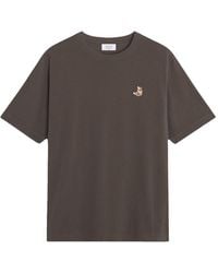 Maison Kitsuné - Embroidered T-Shirt - Lyst