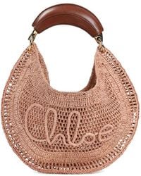 Chloé - Chloé Summer Banana Rafia Hobo Bag - Lyst