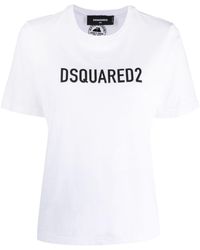 DSquared² - Logo Cotton T-Shirt - Lyst