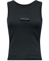 MM6 by Maison Margiela - Logo Cotton Tank Top - Lyst