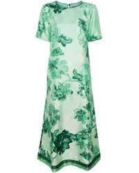 F.R.S For Restless Sleepers - Criso Floral-print Maxi Dress - Lyst