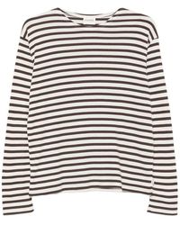 Closed - Striped Cotton Blend T-Shirt - Lyst