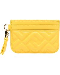 Fendi - Nappa Leather Baguette Card Case With Ff Motif - Lyst