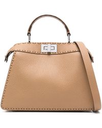 Fendi - Peekaboo Iseeu Small Leather Handbag - Lyst