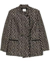 forte_forte - Chevron Oversized Jacket - Lyst