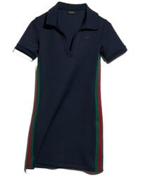 Gucci - Web Detail Cotton Polo Dress - Lyst