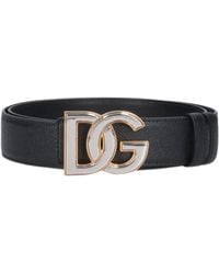 Dolce & Gabbana - Belt With Logo - Lyst