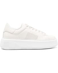 Woolrich - Logo-print Leather Sneakers - Lyst