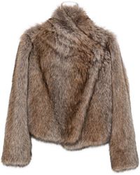 BB COUTURE - Brigitte Faux Fur Jacket - Lyst