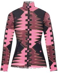 PUCCI - Printed High-Neck Top - Lyst