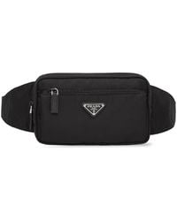 Prada - Re-Nylon And Saffiano Leather Belt Bag - Lyst