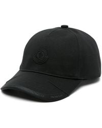 Moncler - Logo-patch Cotton Cap - Lyst