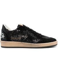 Golden Goose - Ball Star All Star Glitter Leather-Blend Trainers - Lyst