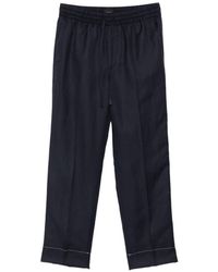 Brioni - Asolo Linen And Wool Trousers - Lyst