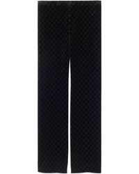Gucci - Gg Velvet Trousers - Lyst