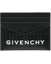 Givenchy - Portacarte di credito in pelle con logo - Lyst