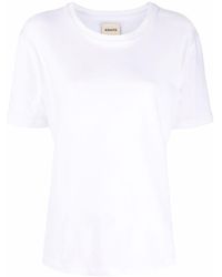KHAITE - Mae Short Sleeve Tee Shirt - Lyst