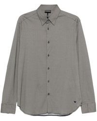 Emporio Armani - Cotton Blend Shirt - Lyst