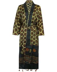 OBIDI - Printed Silk Kimono - Lyst