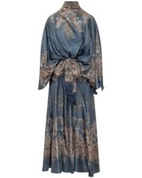 Zimmermann - Valiant Silk Long Dress - Lyst