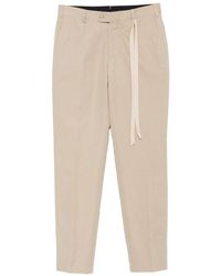 Brioni - Pienza Cotton And Linen Trousers - Lyst
