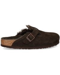 Birkenstock - Boston Shearling Slippers - Lyst