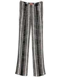 Missoni - Cotton Blend Striped Trousers - Lyst