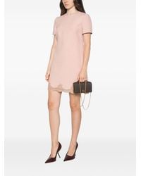 Valentino - Wool And Silk Blend Mini Dress - Lyst