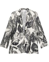 Alysi - Printed Single-Breasted Jacket - Lyst
