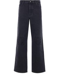 Loewe - Anagram Baggy Jeans - Lyst