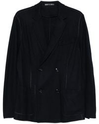Giorgio Armani - Cashmere Double-Breasted Blazer Jacket - Lyst