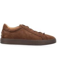 Tod's - Nabuk Leather Sneakers - Lyst
