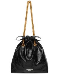 Balenciaga - Small Crush Leather Tote Bag - Lyst
