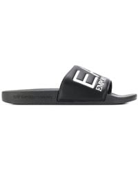 EA7 - Slippers With An Embossed Logo, - Lyst