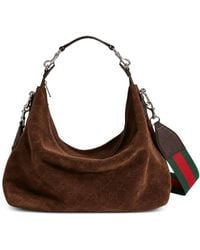 Gucci - Brera Suede Leather Shoulder Bag - Lyst