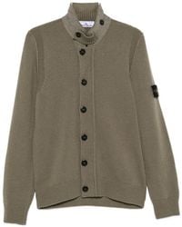 Stone Island - Wool Cardigan - Lyst