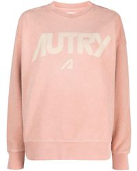 Autry - Crewneck Sweatshirt With Logo Print - Lyst